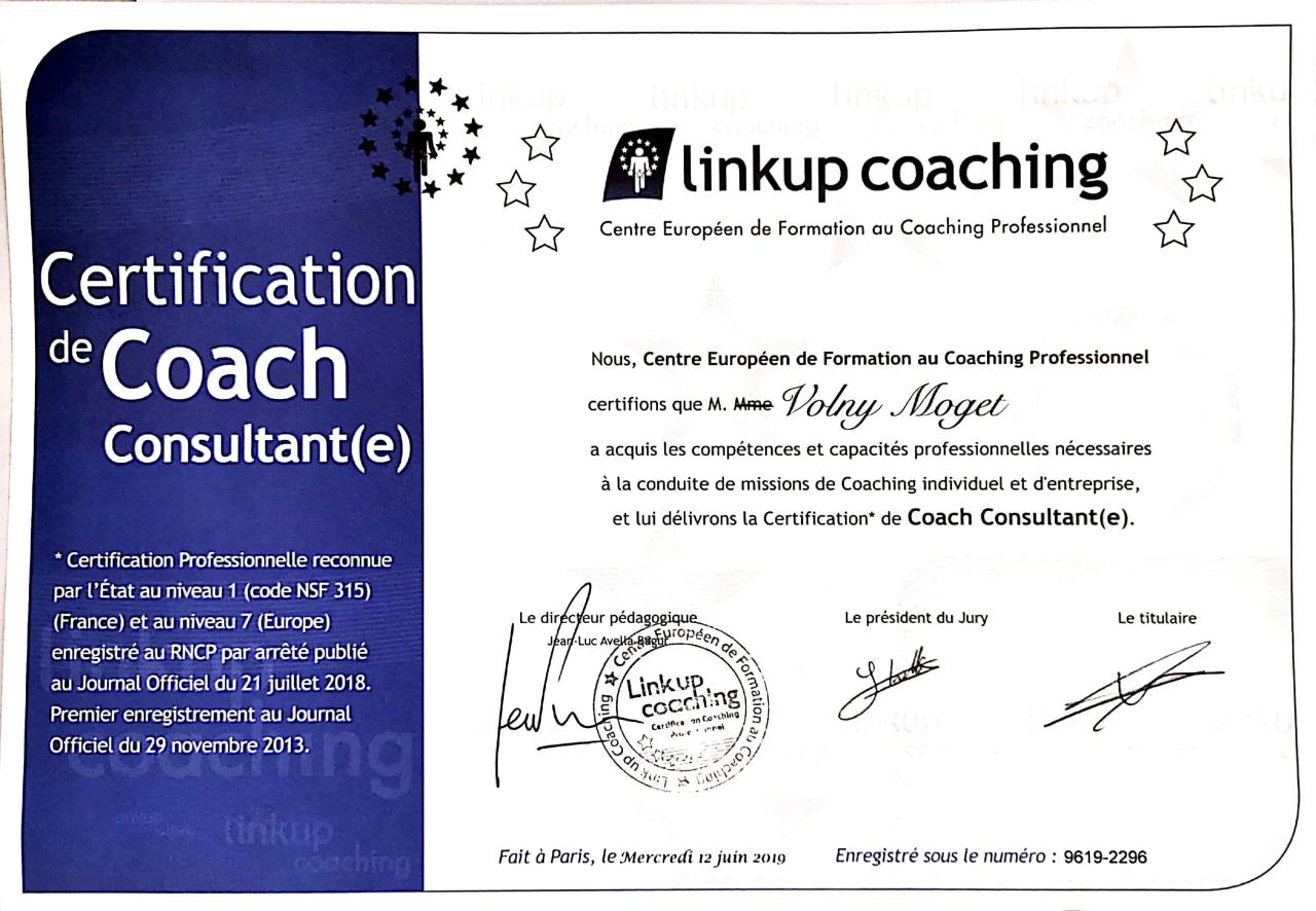 Coach Consultant Certifié
